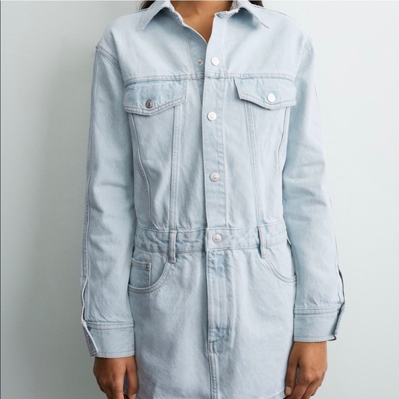 ZARA NWT Denim Dress - Picture 10 of 13